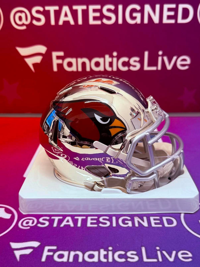 Arizona Cardinals Chrome Mini Helmet (Unsigned)