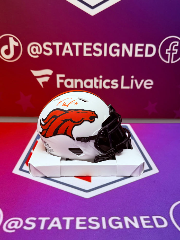 Troy Franklin Denver Broncos Lunar Eclipse Mini Helmet