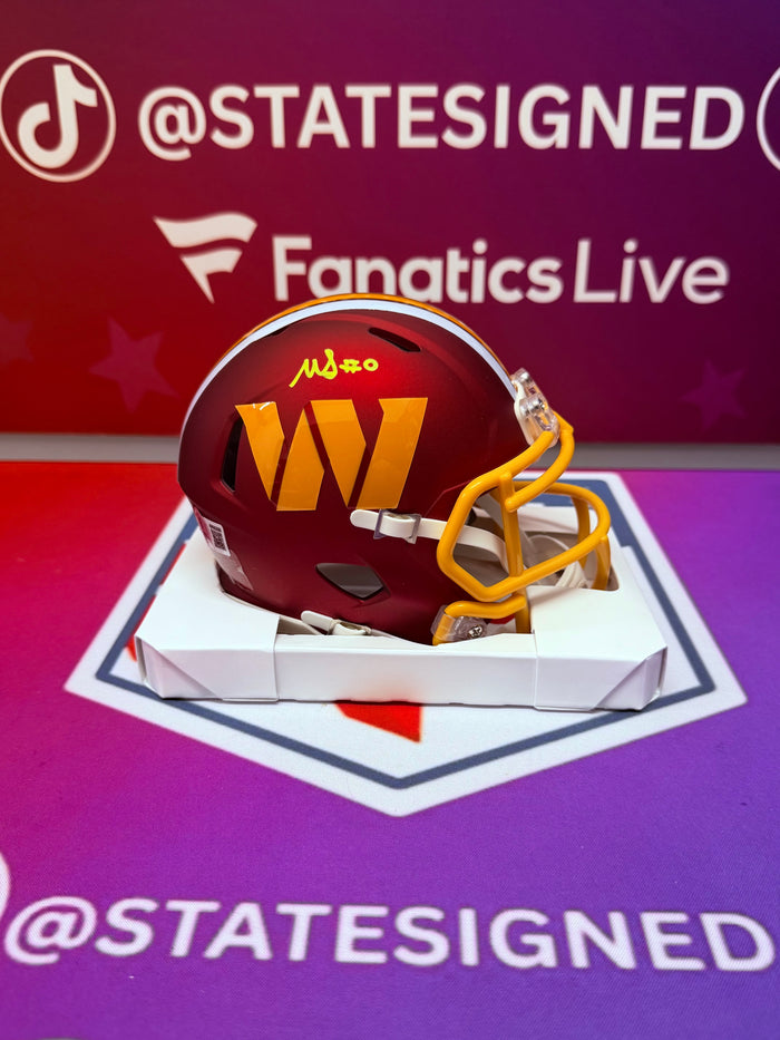 Mike Sainristil Washington Commanders Speed Mini Helmet