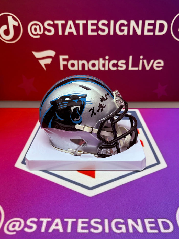 Xavier Legette Carolina Panthers Speed Mini Helmet