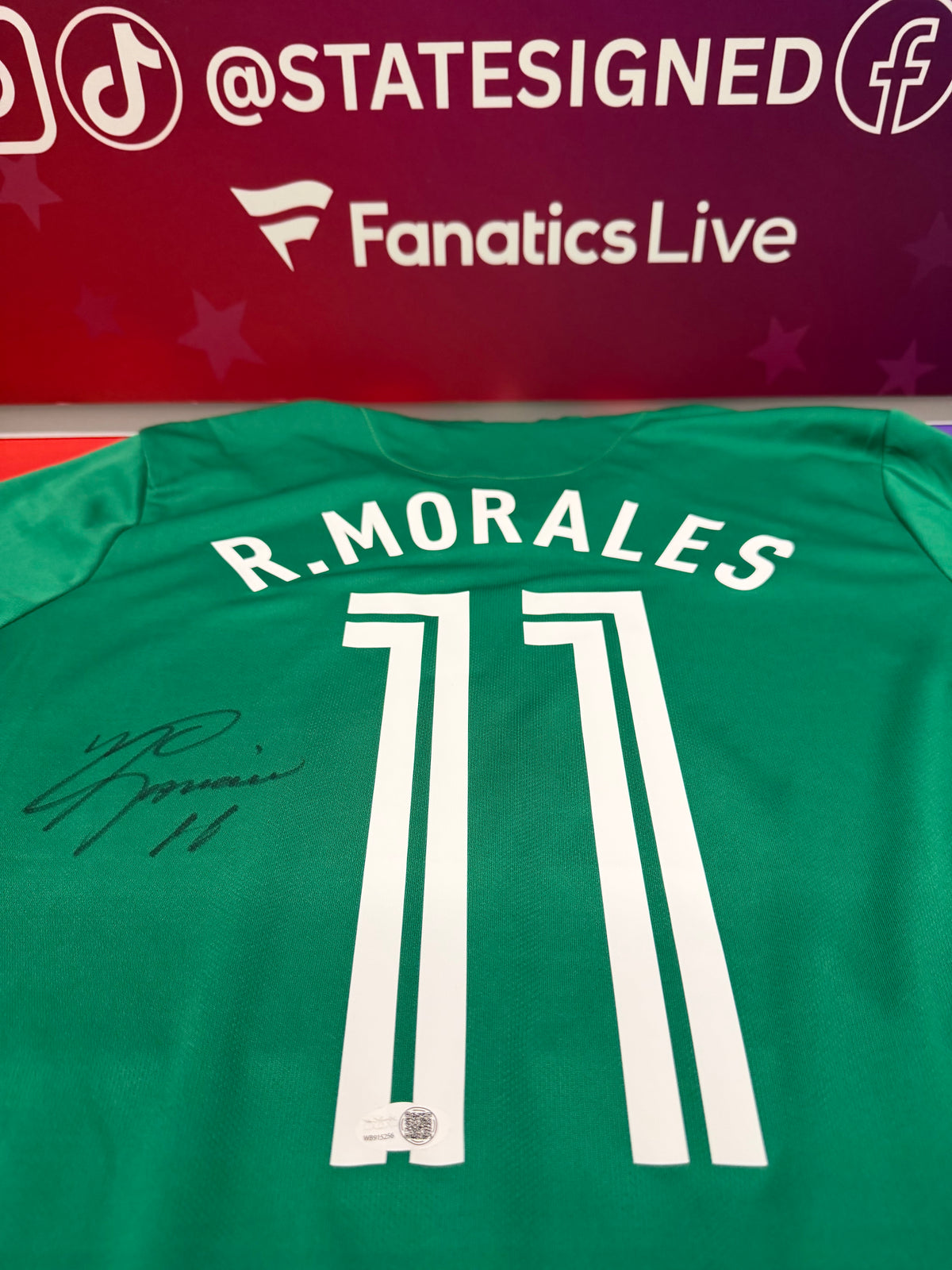 Ramon Morales Signed Mexico Nike Authentic Jersey