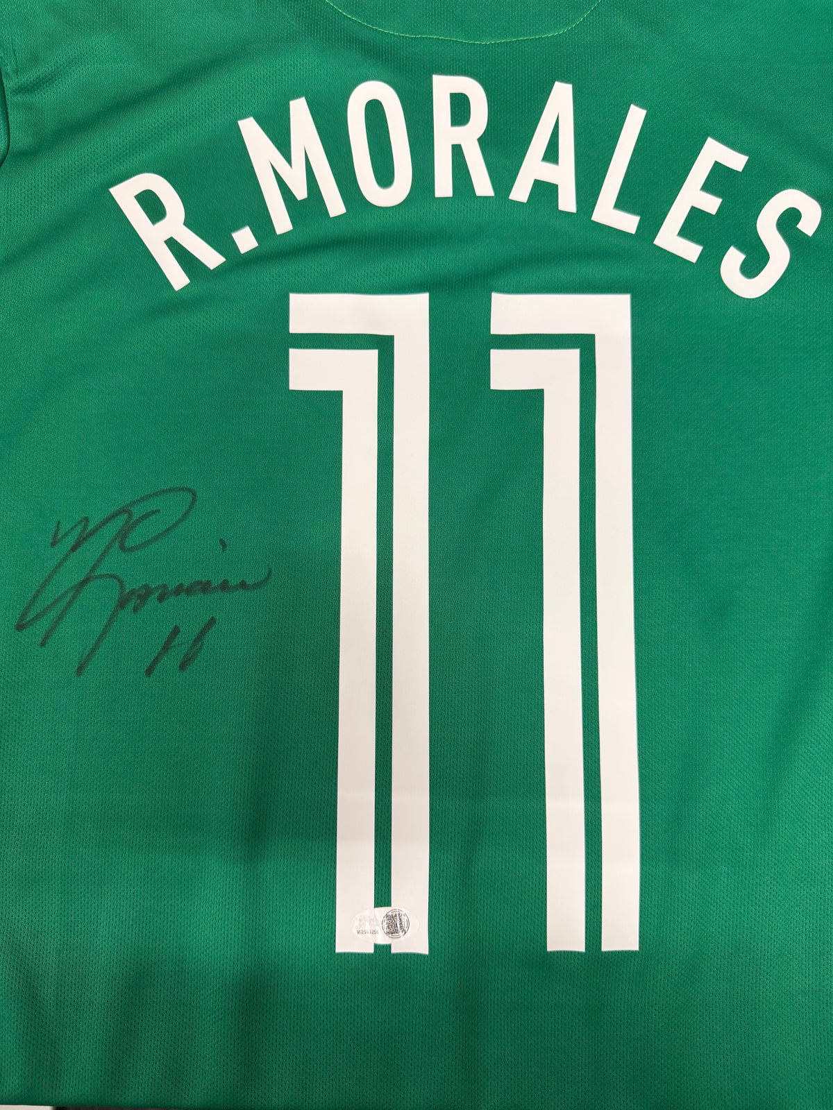 Ramon Morales Signed Mexico Nike Authentic Jersey