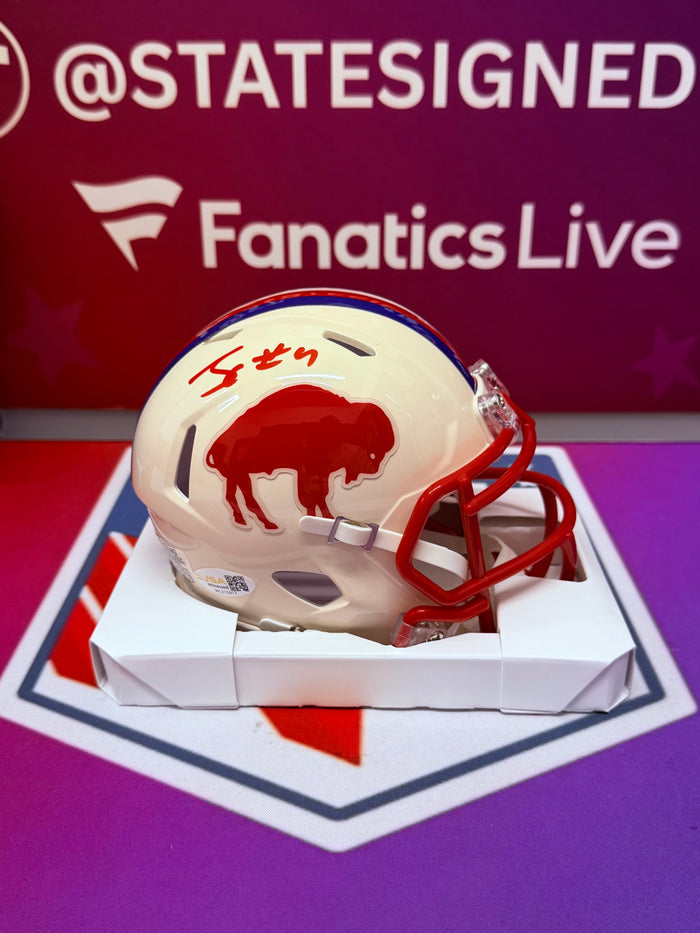James Cook Buffalo Bills Retro Mini Helmet