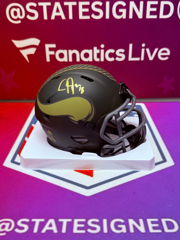 Justin Jefferson Minnesota Vikings STS25 Mini Helmet