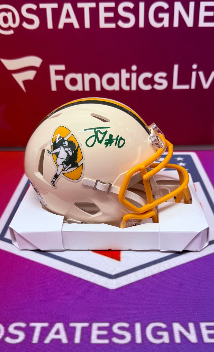 Jordan Love Green Bay Packers Retro Mini Helmet