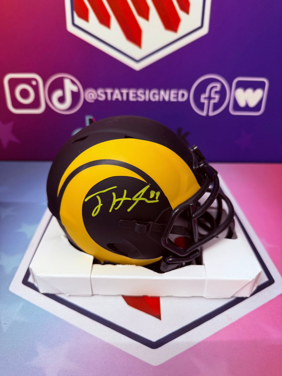 Tyler Higbee Los Angeles Rams Eclipse Mini Helmet