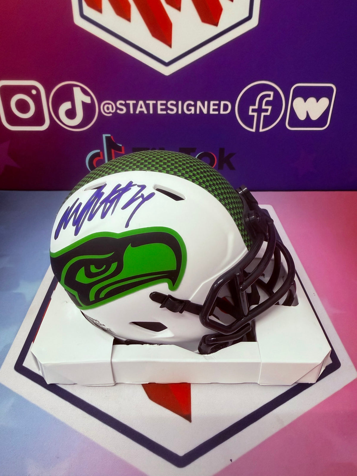 Marshawn Lynch Seattle Seahawks Lunar Eclipse Mini Helmet