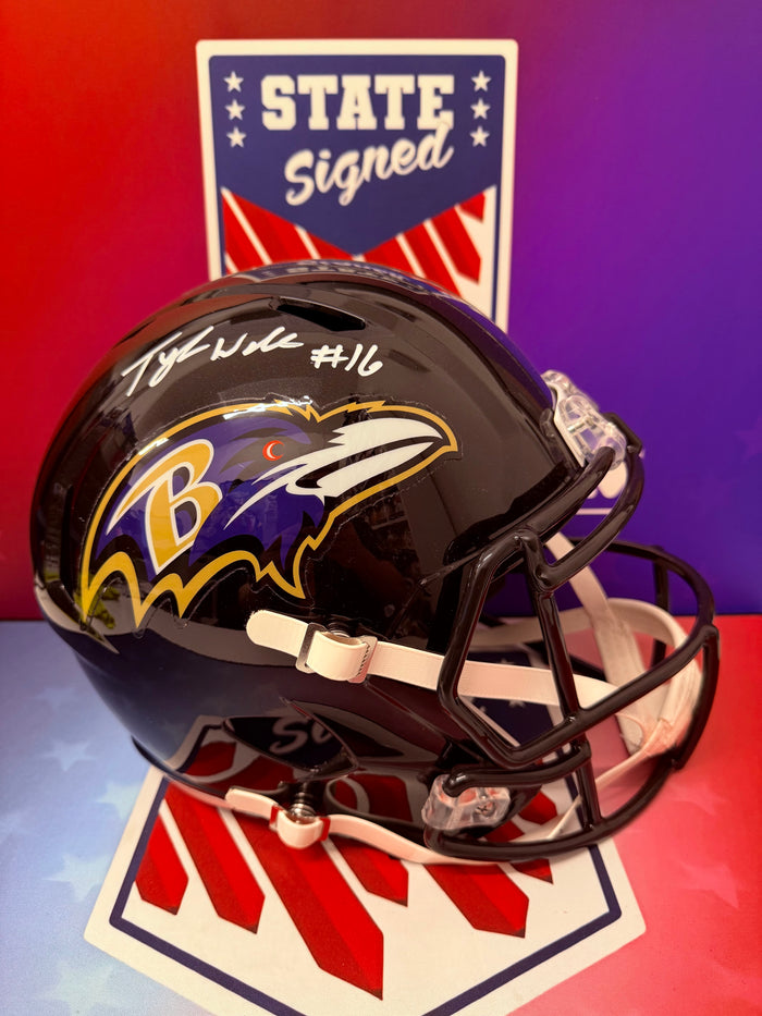 Tylan Wallace Baltimore Ravens Full Size Replica Helmet