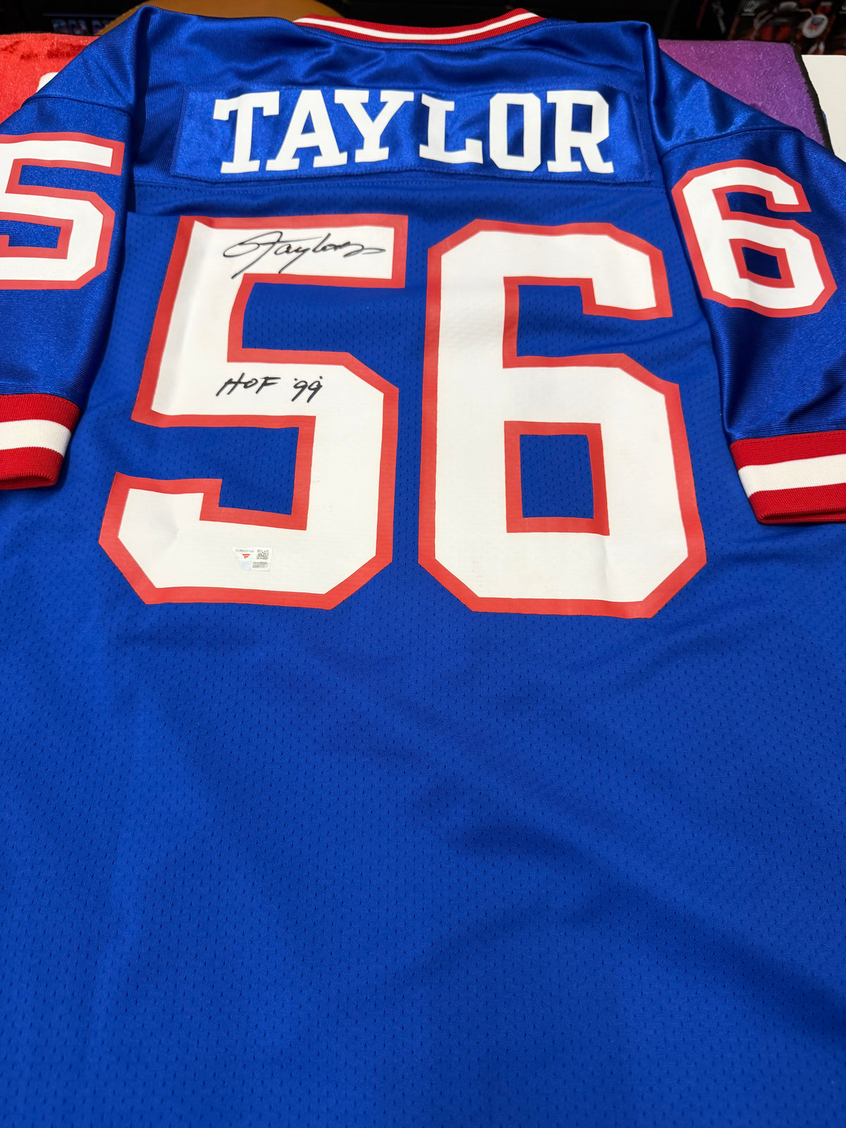 Lawrence Taylor Mitchell & Ness Authentic Jersey with HOF 99 Inscription