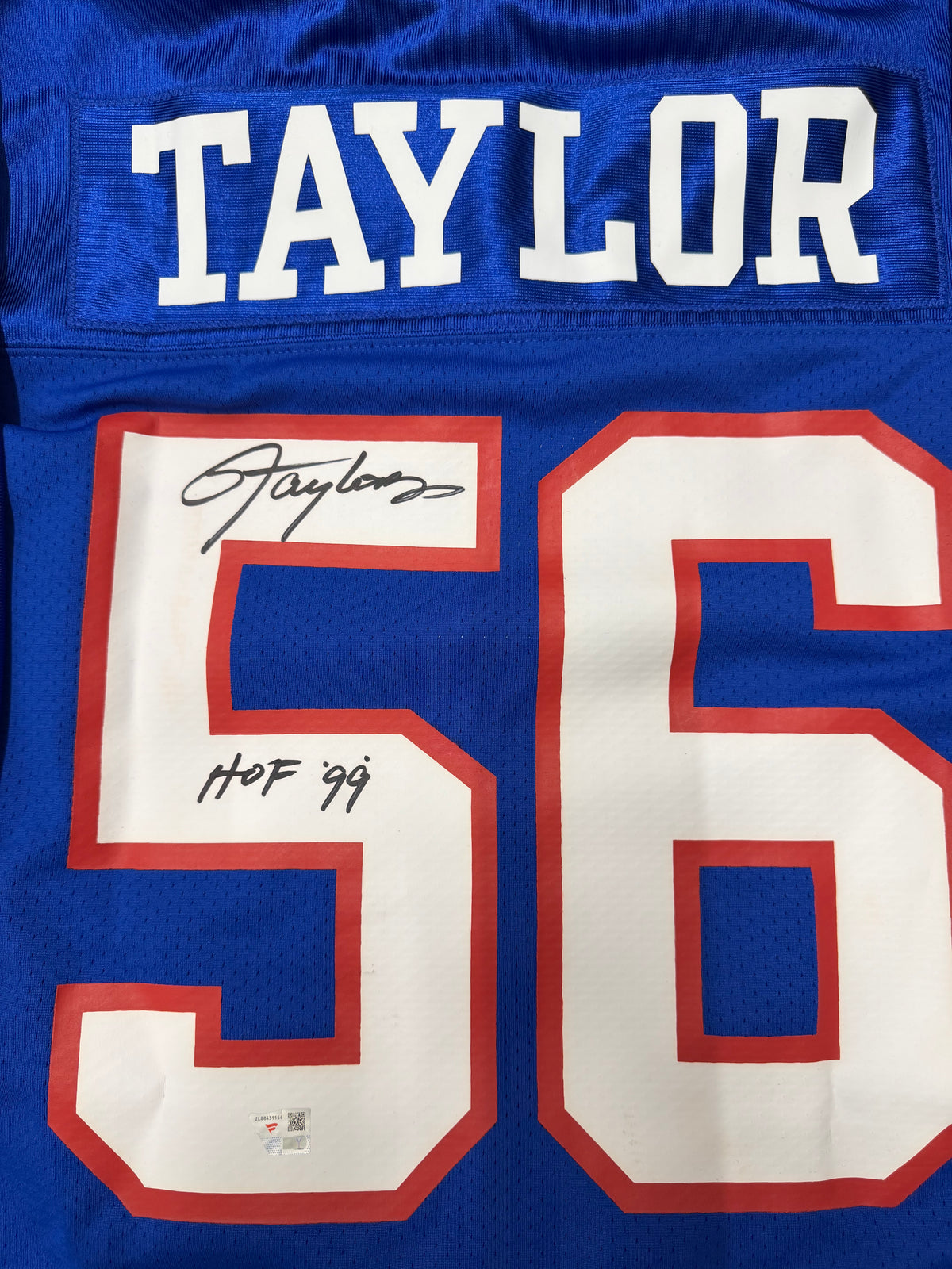 Lawrence Taylor Mitchell & Ness Authentic Jersey with HOF 99 Inscription
