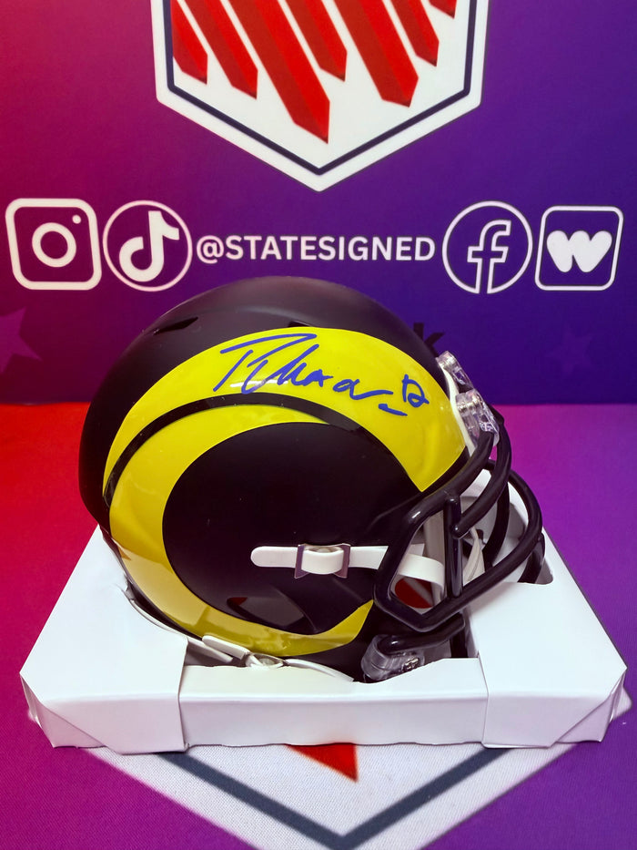 Puka Nacua Los Angeles Rams Rivalry Mini Helmet