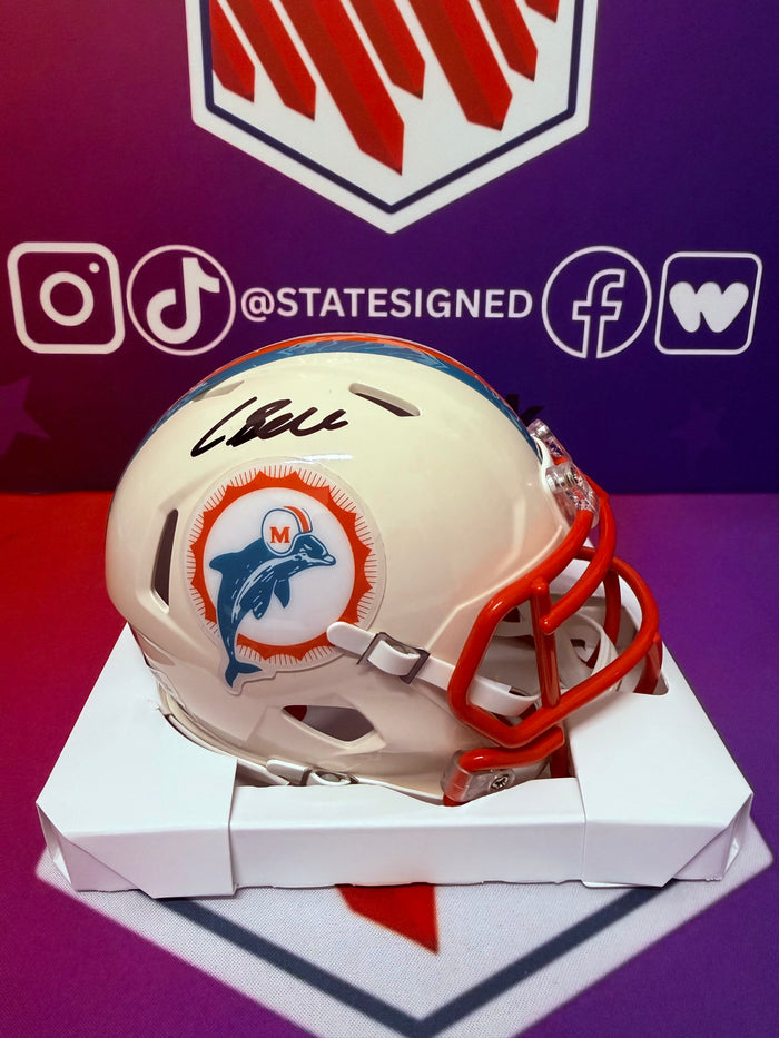 Chris Bell Miami Dolphins Retro Mini Helmet