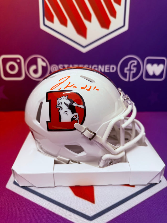 Jaylen Waddle Denver Broncos Alternate Speed Mini Helmet