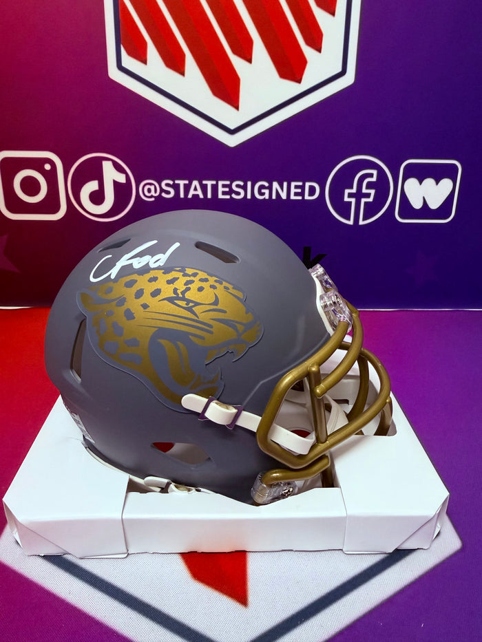 Chris Rodriguez Jr Jacksonville Jaguars Slate Mini Helmet