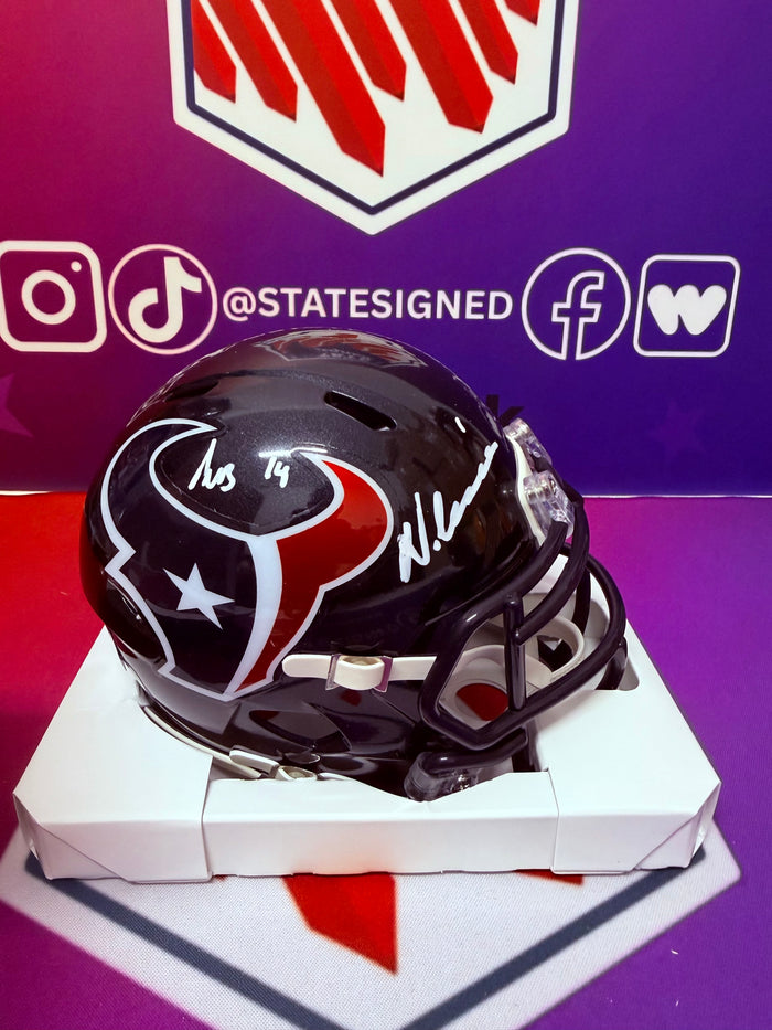 Nico Collins / Kayshon Boutte Houston Texans Speed Mini Helmet