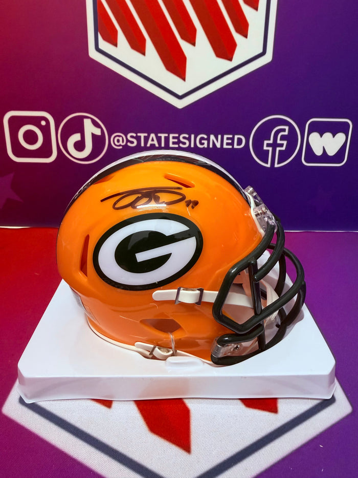 Jayden Reed Green Bay Packers Speed Mini Helmet